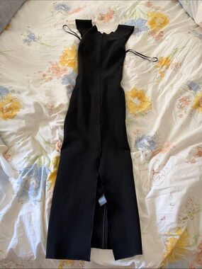 rag & bone Black Asymmetrical Midi Dress
